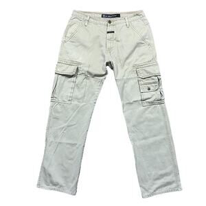 Marithe Francois Girbaud Biker Cargo Pants Relaxed Fit Khaki 34x32